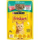 Sachê Friskies para gatos adultos sabor atum ao molho 85g