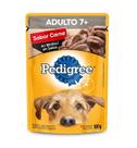 Sache Pedigree Adulto 7+ Carne 100g Cães Kit 20 Und.