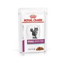 Sachê Royal Canin Renal Pedaçõs Peixe Ao Molho Gatos 85g