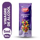 Sachê Vinagre de Álcool Tradicional 5ml 150 Unidades DMais Sachê Vinagre de Álcool Tradicional 5ml 150 Unidades DMais