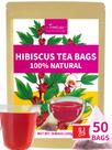 Sachês de Chá de Hibisco TeeLux Sem Cafeína 50 Unidades