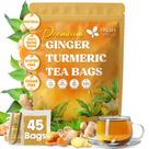 Sachês de chá FRESHDRINKUS Gengibre e Cúrcuma 45 unidades natural