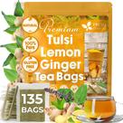 Sachês de chá FRESHDRINKUS Tulsi Limão e Gengibre 135 unidades