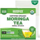 Sachês de Chá Orgânico de Moringa HANDPICK 100 Unidades Sem Cafeína