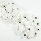 Saco 50 Botões De Flor Artificial Crisântemo Branco Para Decoração Casamento, Igrejas, Aniversários - UN / 50
