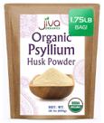 Saco a granel de 800 g de casca de psyllium em pó Jiva Organics Saco a granel de 800 g de casca de psyllium em pó Jiva Organics