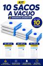 Saco a vacuo para edredom roupas toalhas com bomba kit com 10 para viagens organizador de malas grande Vacuum