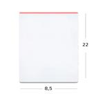 Saco Adesivado com furo - 8,5 x 22 cm - Rizzo