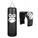Saco Boxe Profissional Boxe 90 Cm + Luva Bate Saco PRO Adulto Muay Thai Treino Equipamento Gorilla