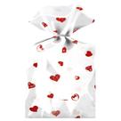 Saco Celofane Corações Vermelhos 25cm x 35cm - 50 Unidades