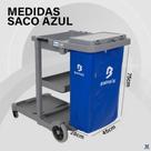 Saco Coletor De Resíduos P/ Carrinho Limpeza Azul- Bralimpia