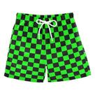 Saco de banho UMIRIKO Green Black Buffalo xadrez para menino 3T