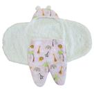 Saco de Bebê Para Dormir Sherpa Carneirinho Rosa e Rosa Safari