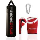 Saco De Boxe 90 Cm Profissional + Luva Bate Saco Saco De Boxe 90 Cm Profissional + Luva Bate Saco