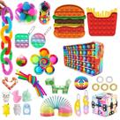 Saco de brinquedo de descompressão Conjunto de brinquedos de ansiedade para alívio do estresse sensorial