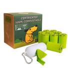 Saco de cocô de cachorro, verde-lua, compostável, 120 unidades, 9 x 13 polegadas