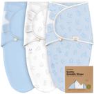 Saco de Dormir Bebê KeaBabies Organic - Pacote com 3 Unidades (0-3 Meses)