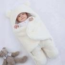 Saco de Dormir Bebê Ursinho Com Sherpa Inverno Menina e Menino Charutinho Enrolar Várias Cores