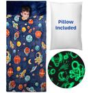 Saco de dormir Bollepo Space Extra Soft para crianças com travesseiro Saco de dormir Bollepo Space Extra Soft para crianças com travesseiro