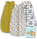 Saco de dormir Cute Castle Baby, 0-6 m, 100% algodão, pacote com 3