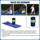 Saco de Dormir FA Maringá Solteiro - Acampamentos -Viagens - Ajuda a manter o corpo Aquecido - Leve e Fácil de Transportar
