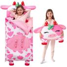 Saco de dormir infantil Joiedomi 152x69 cm Plush Nap Mat Cow