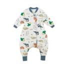 Saco De Dormir Infantil Unissex Com Pernas Separadas E Mangas Removíveis Para Outono/Inverno -