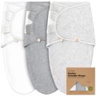 Saco de Dormir KeaBabies para Bebês (0-3 Meses) - Pacote com 3 Unidades Cloud