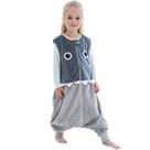 Saco de dormir MICHLEY Toddler com pés de tubarão cinza sem mangas