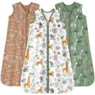 Saco de Dormir para Bebé FIEMOL 6-12 Meses 100% Algodón 0.5 TOG Paquete de 3