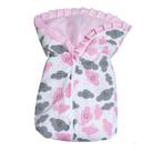 Saco de Dormir para Bebê Inverno Estampado Acolchoado com Zíper 100% Algodão - Mãe e Filho