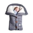 Saco de dormir para bebês insular Warm Winter Knit Wool 0-12M (cinza)