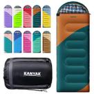 Saco de dormir retangular Kanyak 220 x 83 cm para 3 a 4 estações Saco de dormir retangular Kanyak 220 x 83 cm para 3 a 4 estações