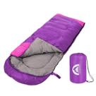Saco de dormir SWTMERRY 3 Seasons impermeável para acampar roxo