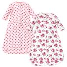 Saco de dormir vestível de algodão para bebês de manga comprida da Hudson Baby