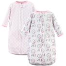 Saco de dormir vestível de algodão unissex Hudson Baby de manga comprida 0-3M