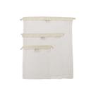 Saco de lavanderia Simple Ecology Organic Cotton Mesh, conjunto de 3