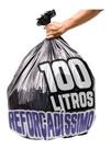 Saco De Lixo 100 Litros 100Un Preto Reforçadíssimo