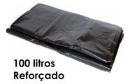 Saco de lixo 100 litros super reforçado grosso c/ 100 un