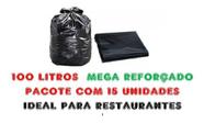 Saco De Lixo 100Litros Mega Reforçado Para Lixo De Restaurante Saco De Lixo 100Litros Mega Reforçado Para Lixo De Restaurante