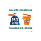 Saco De Lixo 150 Litros 100 Un Verde Mega Reforçado