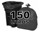Saco de lixo 150 litros super reforçado grosso c/ 20 un