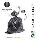 Saco De Lixo 20 Litros Reforçado Preto - 20 Unidades
