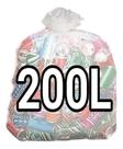 Saco De Lixo 200 Litros Reforçado P5 - 50 Unidades Cor Transparente (pacote 5kg 90x120 0,08Micras) 2,5kg