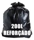 Saco de lixo 200 litros super reforçado grosso c/ 200 un