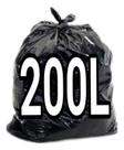 Saco de lixo 200 litros super reforçado grosso c/ 50 un