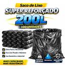 Saco De Lixo 200l Grosso Preto Reforçado Resistente 100 Un