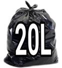 Saco De Lixo 20L Litros Preto 100Un Resistentes