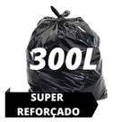 Saco de lixo 300 litros super reforçado grosso c/ 10 un