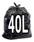 Saco De Lixo 40 Litros - 50 Unidades